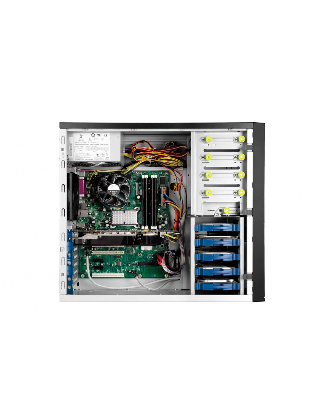 Caixa Server Tower Inwin IW-PE052: Tower, ATX/CEB, 11 Baias Hot-Swap, Expansível