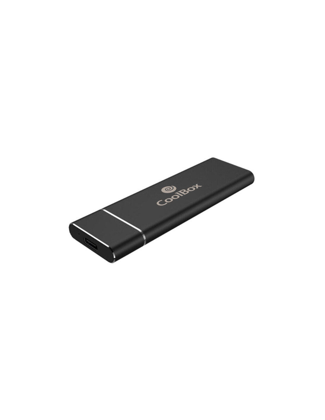 Caixa SSD Coolbox Coo-MCM-SATA M.2 SATA III, USB 3.2 Gen 1, Alumínio, Preto