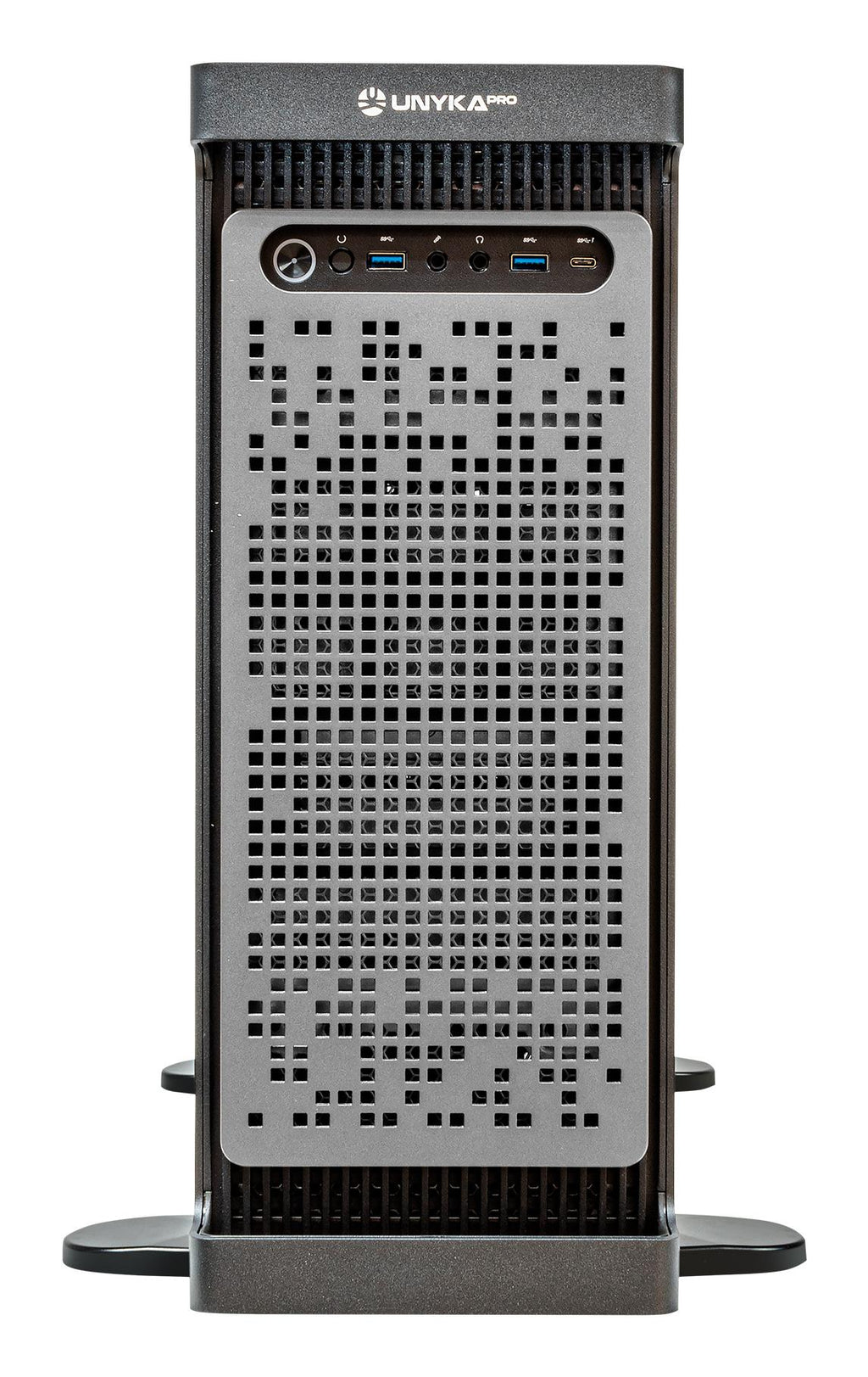 Caixa Rack Dual Form Workstation & IDC Rack 4U (Preto/Prateado) - UNYKACH