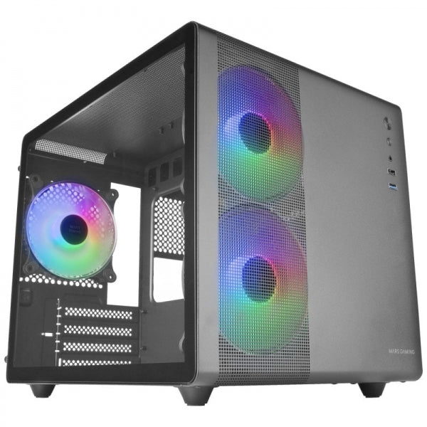 Caixa Micro-ATX MC400 Vidro Temperado (Preto) - MARS GAMING