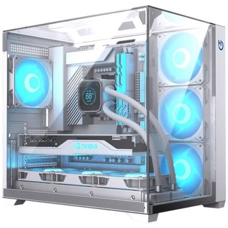 CAJA GAMING SEMITORRE HIDITEC SKY BLANCO