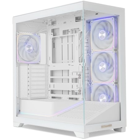 CAJA GAMING SEMITORRE NOX HUMMER BLADE BLANCA