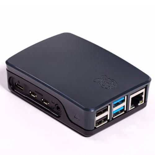 CAJA PARA RASPBERRY OFICIAL PI 4, NEGRO/GRIS RASPBERRY - 13