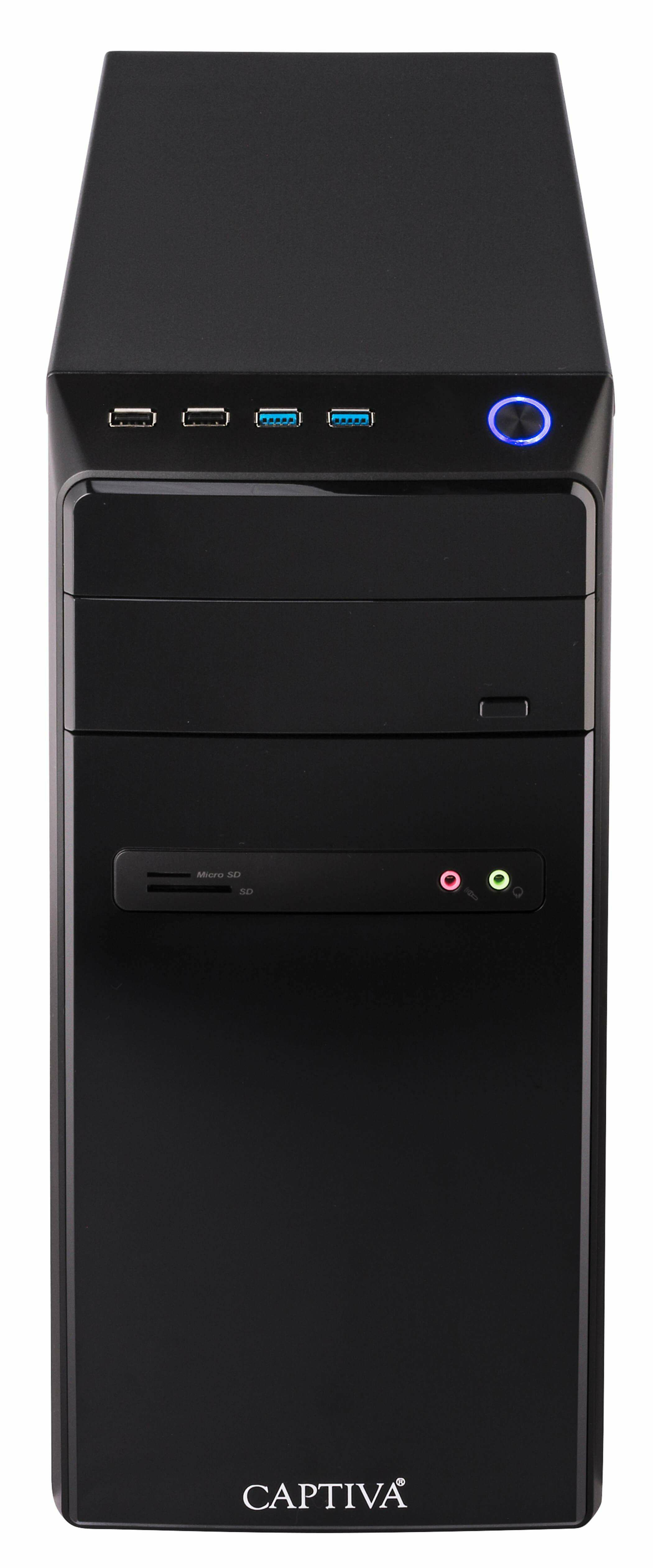 Captiva Business/Office I10-0577 Desktop-PC Intel Core Ultra 7 265 32 GB RAM 500 GB SSD 4 TB HDD Windows 11 Home Schwarz