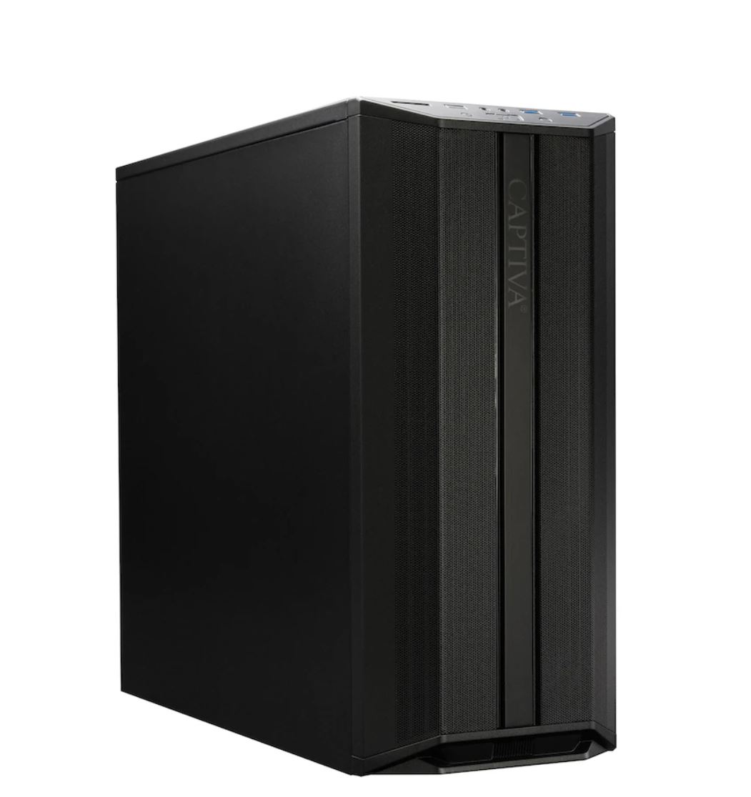 CAPTIVA Workstation I74-687 Intel Core i7-12700K 32 GB RAM 2 TB SSD Windows 11 Pro Tower Schwarz