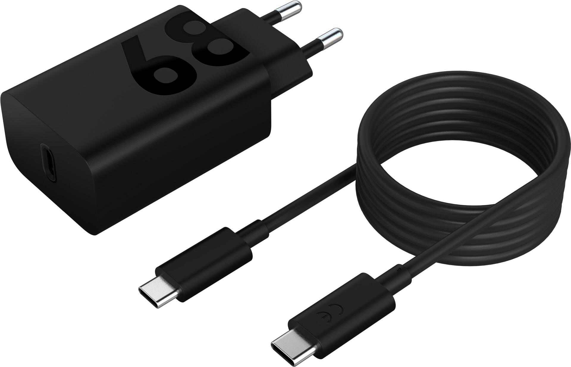 Carregador USB-C Lenovo 68W + Cabo USB-C 1.5m - Preto
