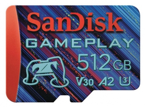 Cartão de memória flash 512 GB A2 SanDisk SDSQXAV-512G-GN6XN