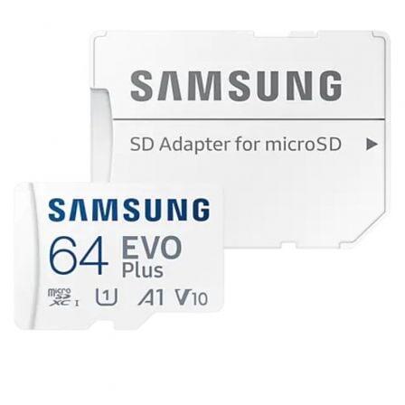 Cart&atilde;o de mem&oacute;ria flash (adaptador microSDXC para SD Inclu&iacute;do)<br>- 64 GB<br>- A1 / Video Class V10 / UHS-I U1 / Class10<br>- microSDXC UHS-I<br>- branco