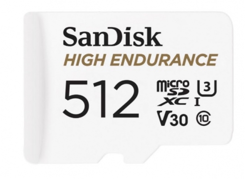 Cartão de memória flash 512 GB adaptador microSDXC para SD Incluído SanDisk High Endurance SDSQQNR-512G-GN6IA