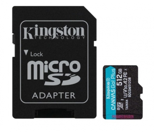 Cartão de memória flash 512 GB microSDXC UHS-I Kingston SDCG4/512GB