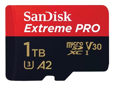 Cartão de memória flash SanDisk Extreme Pro adaptador microSDXC para SD Incluído 1 TB