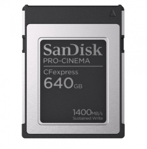 Cartão de memória flash SanDisk PRO-CINEMA SDCFEC-640G-GN4NN 640 GB CFexpress Tipo B