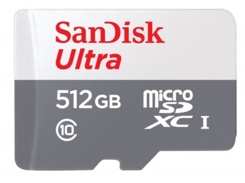 Cartão de memória flash SanDisk Ultra SDSQUNR-512G-GN6TA 512 GB Class 10 microSDXC UHS-I