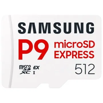 Cartão de memória microSD XC Samsung P9 Express de 512 GB / Classe 10 / 800 MB/s