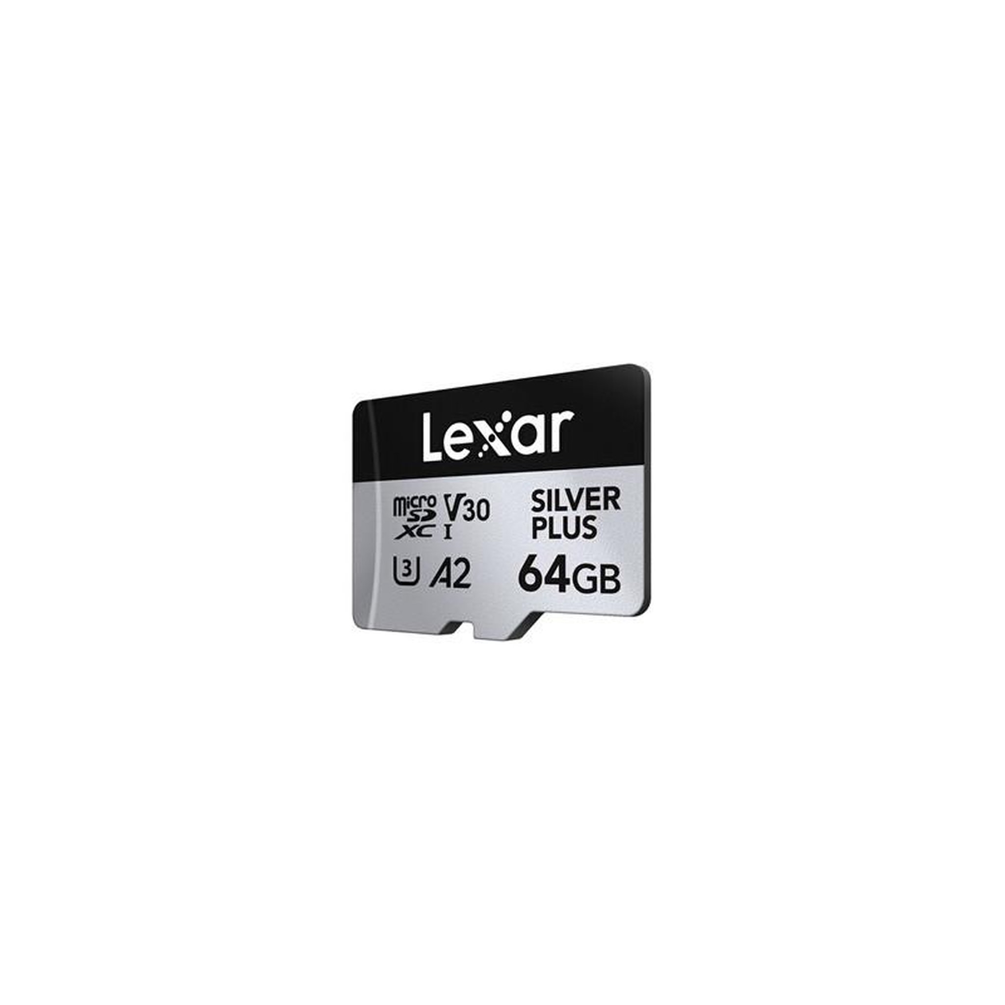 Carte mémoire Micro SD Lexar Silver Plus - 64Go