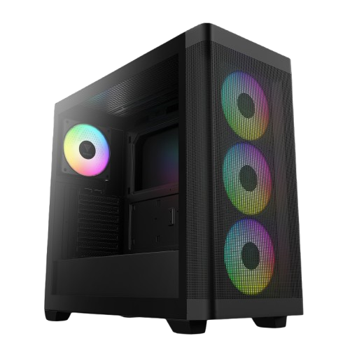 Case Gamdias ATHENA M3 – Mid Tower ATX, Pannello frontale in rete, 4 ventole ARGB PWM integrate con hub a 8 porte, Nero
