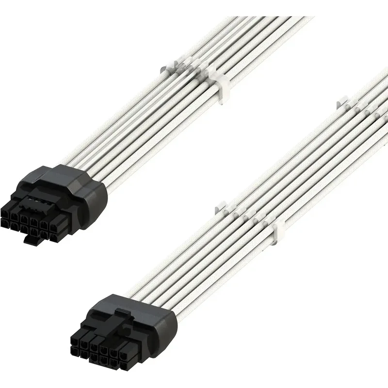 Cavo GPU PCIe 5.0 da 16Pin (12+4) 12VHPWR a 16Pin - Bianco