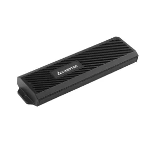 Chieftec M.2 NVMe/SATA SSD Enclosure, USB 3.2 Gen 2, USB-C, Tool-Free, Black