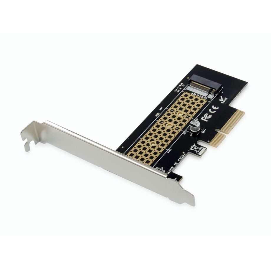 Conceptronic EMRICK M.2-NVMe-SSD-PCIe-Adapter - PCIe - M.2 - PCIe 3.0 - Schwarz - Edelstahl - Passiv - China