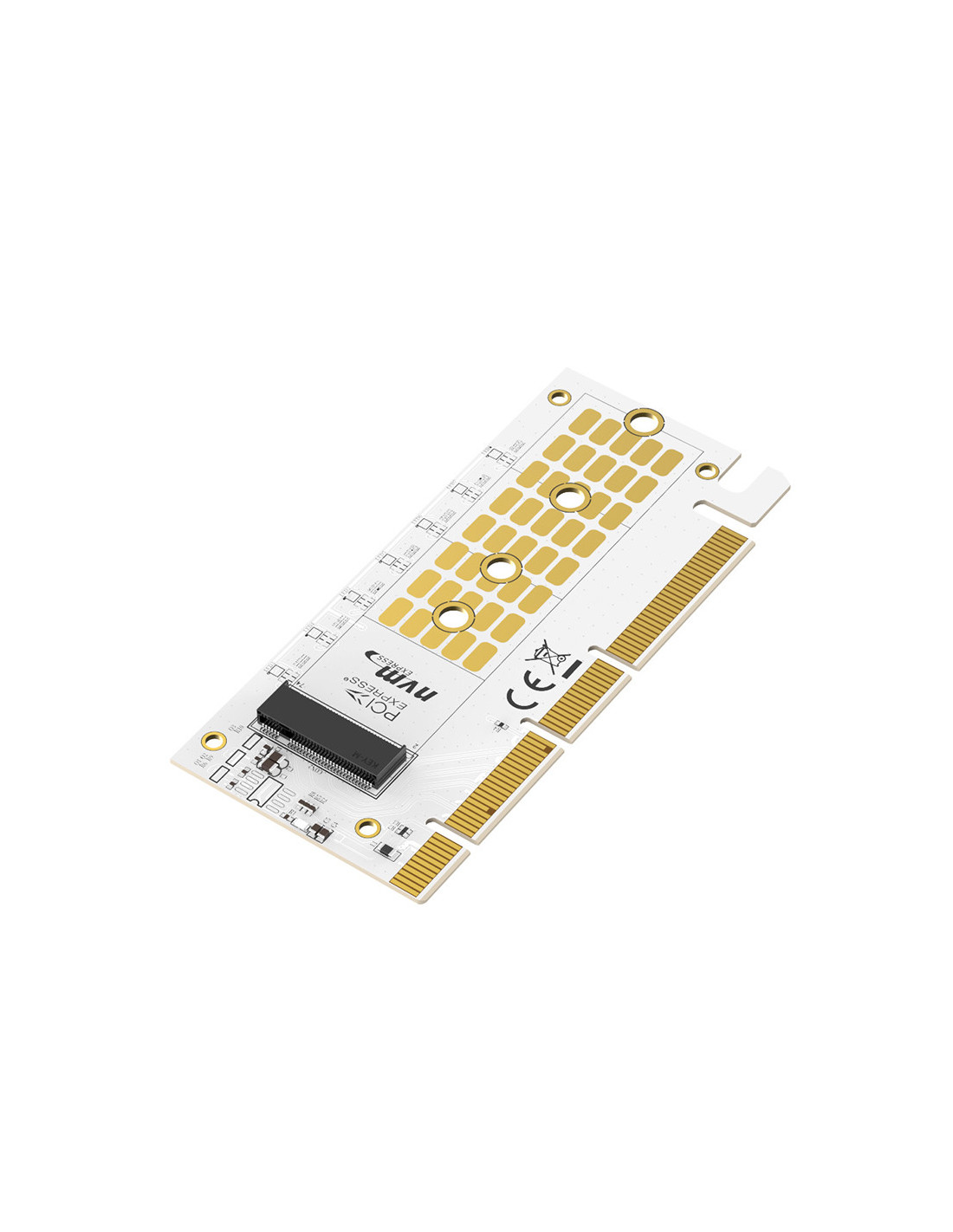 Conversor Maiwo KT058A: PCIe 3.0 x16 para M.2 NVMe, 2230/42/60/80, Dissipador