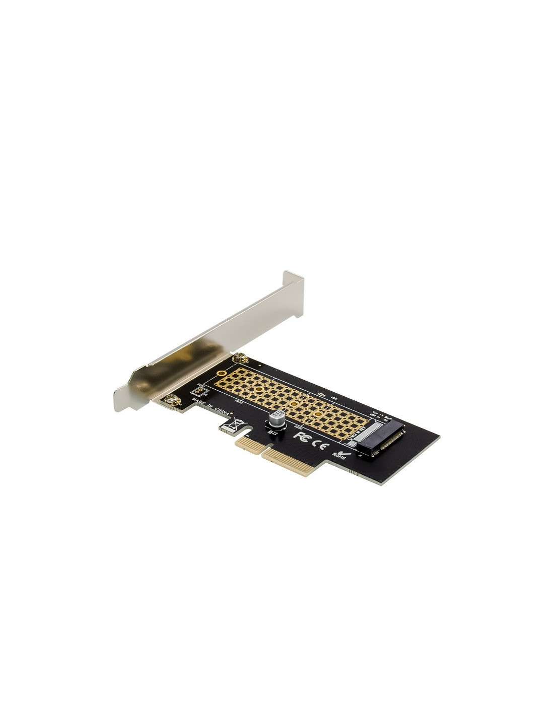 Conversor OEM ST534: PCIe x4 para M.2 NVMe, SSD 2230/42/60/80, Low Profile