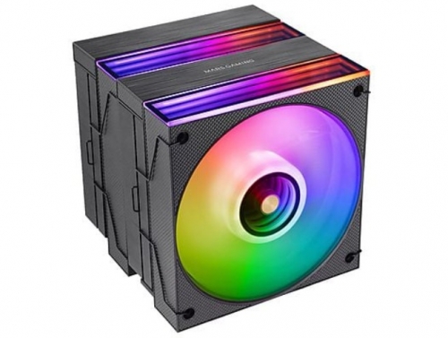 COOLER DUAL TOWER 2X MARS GAMING MCPU-X26 CPU PWM ULTRASILENT DUAL ARGB FAN BLACK MCPUX26