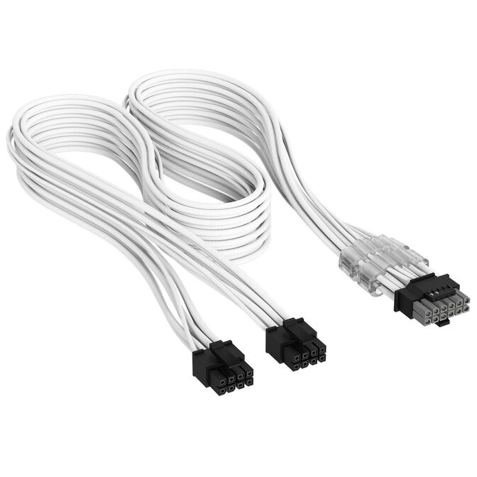 CORSAIR Cable 2x 8-Pin to PCIe 12V-2x6 600W, Type 5, White