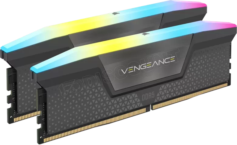 Corsair CMH32GX5M2D6000Z38 Vengeance RGB 32GB Kit 2x16GB DDR5 6000MHz CL38 Grigio - Memorie RAM