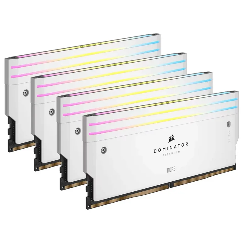 Corsair Dominator Titanium RGB DDR5 6400MHz C32, Bianco - 64GB (4x16GB)