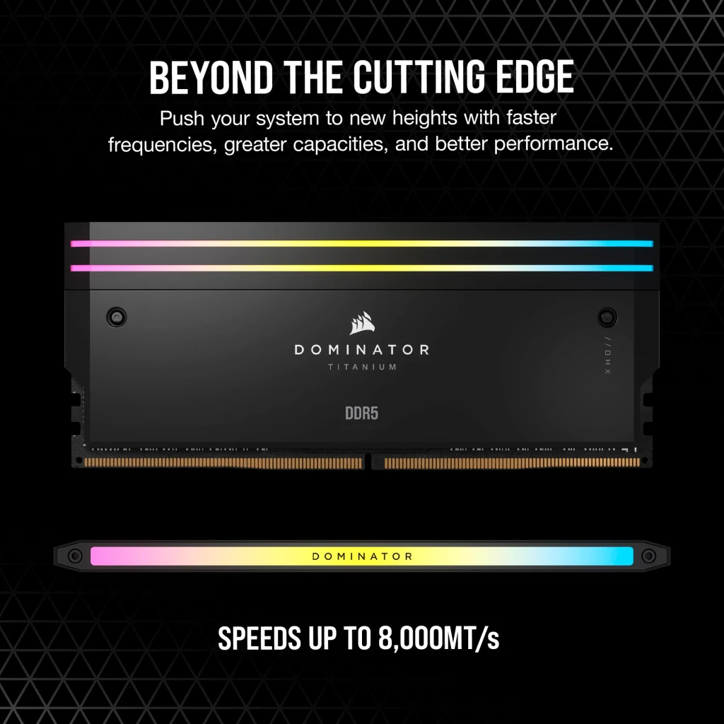 Corsair Dominator Titanium RGB DDR5 6400MHz C32, Nero - 32GB (2x16GB)