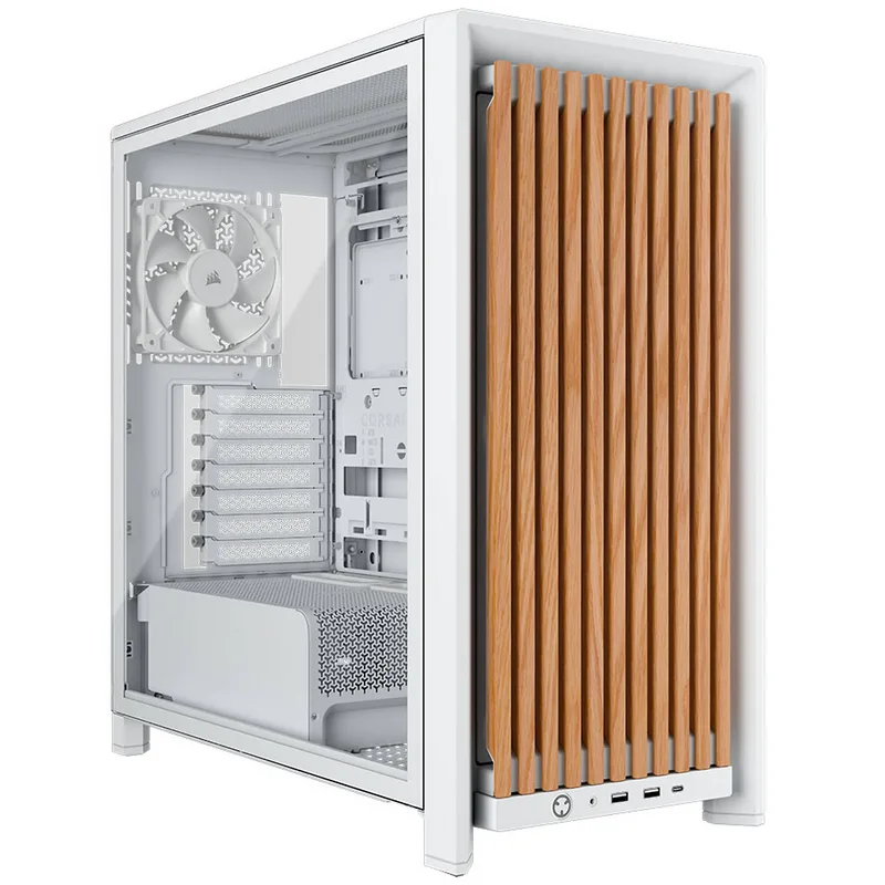 Corsair Frame 4000D RS Wood - Blanc