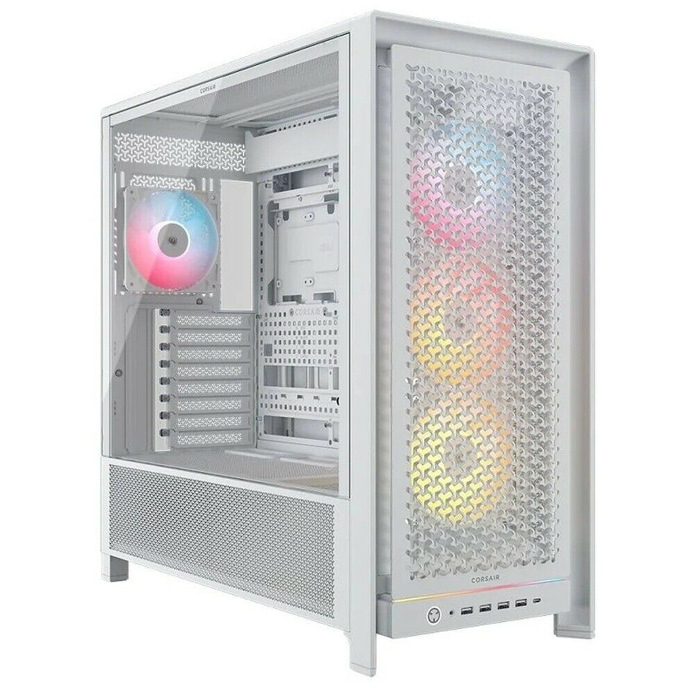 Corsair FRAME 5000D RS ARGB Tempered Glass, Mid-Tower - Bianco con Finestra