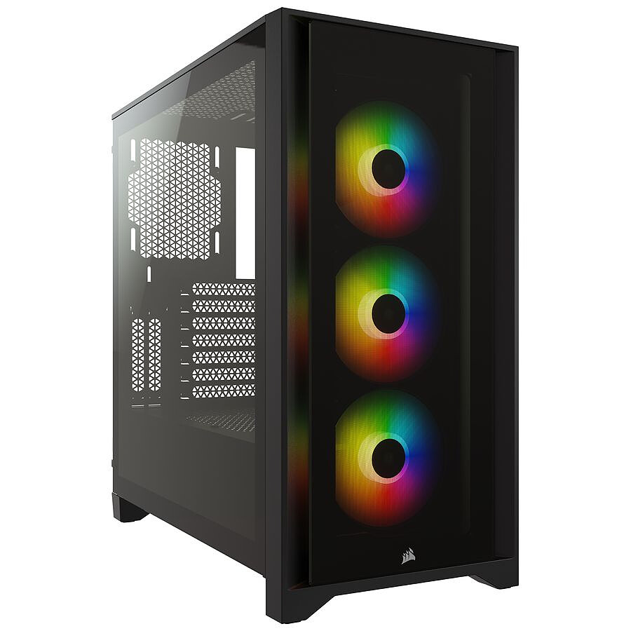 Corsair iCUE 4000X RGB Tempered Glass (Noir)