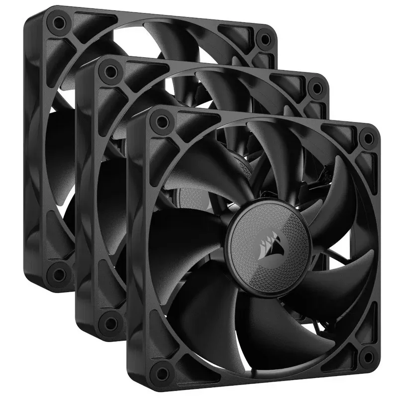 Corsair iCUE LINK RX120 Series, Ventola PWM, Kit da 3 - 120mm, Nero