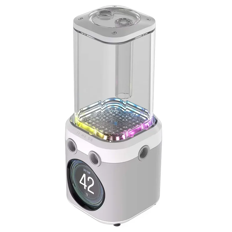 Corsair iCue Link XD6 RGB LCD Elite Pompa/Tanica Combo - Bianco