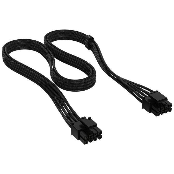 Corsair Kabel, Type 4, EPS/ATX12V, 8-pin (4+4), 750mm, einzeln ummantelt - schwarz