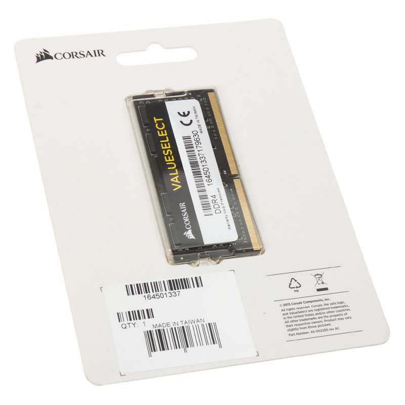 Corsair SO DDR4   8GB PC 2133 CL15  Value Select 1,20V retail