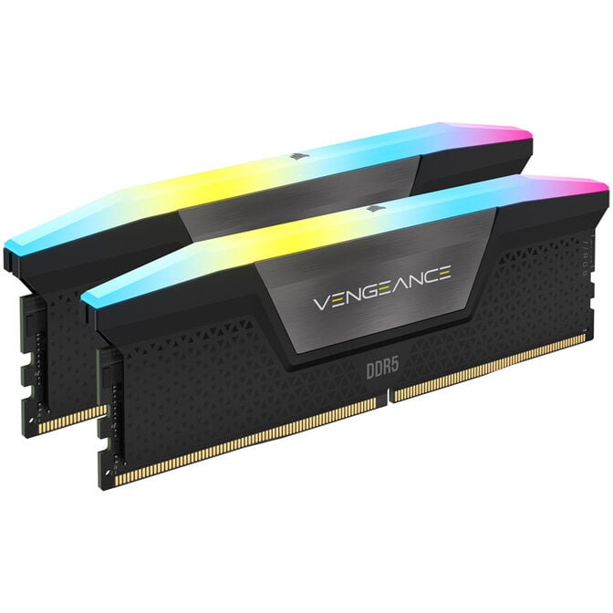 Corsair Vengeance RGB DDR5-5200 RAM, CL40, XMP - 64 GB Dual-Kit, schwarz