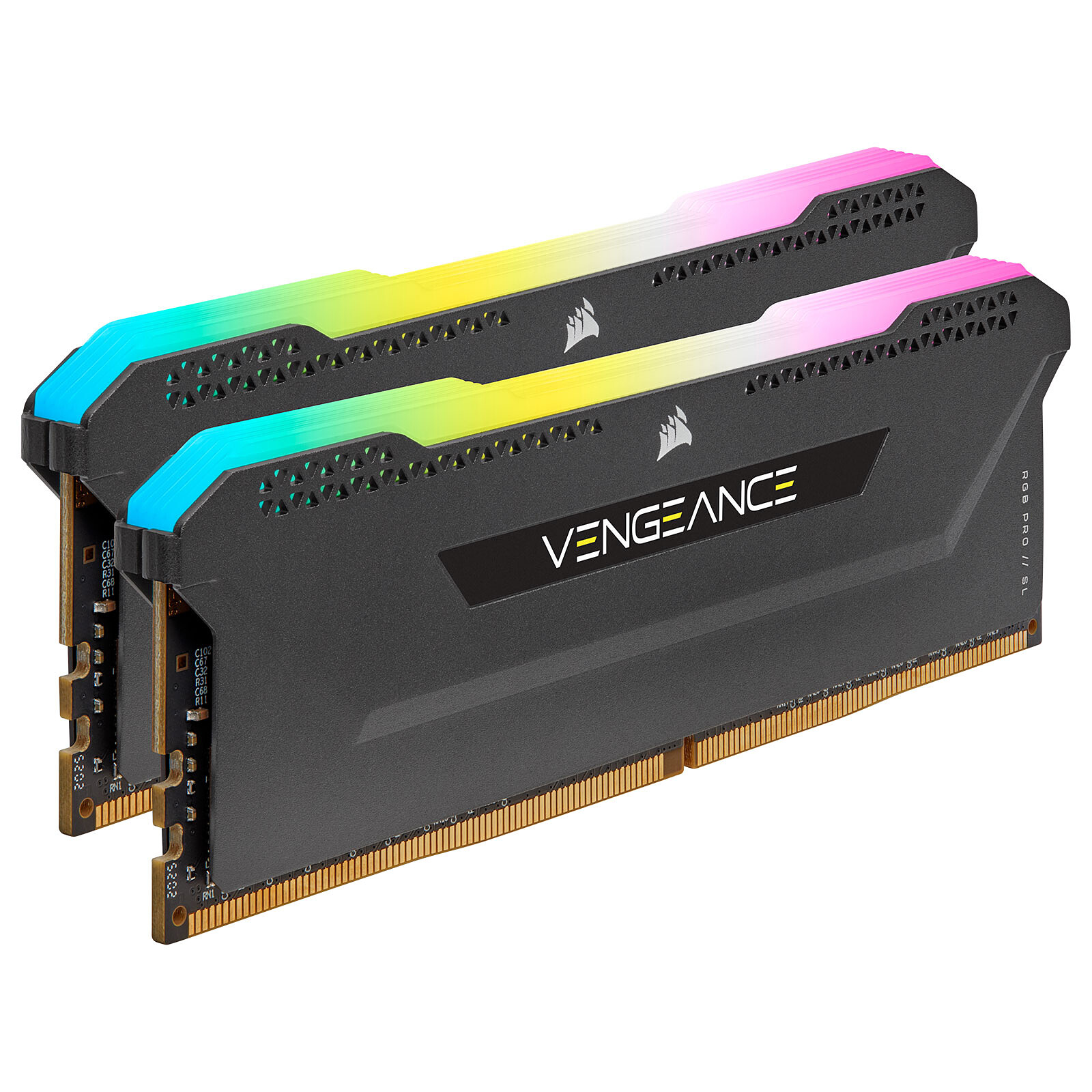 Corsair Vengeance RGB PRO SL Series 16 Go (2 x 8 Go) DDR4 3200 MHz CL16 - Blanc