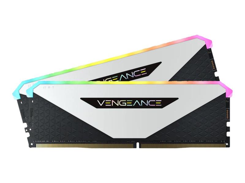 Corsair Vengeance RGB RT 16 Go (2 x 8 Go) DDR4 3200 MHz CL16 - Blanc