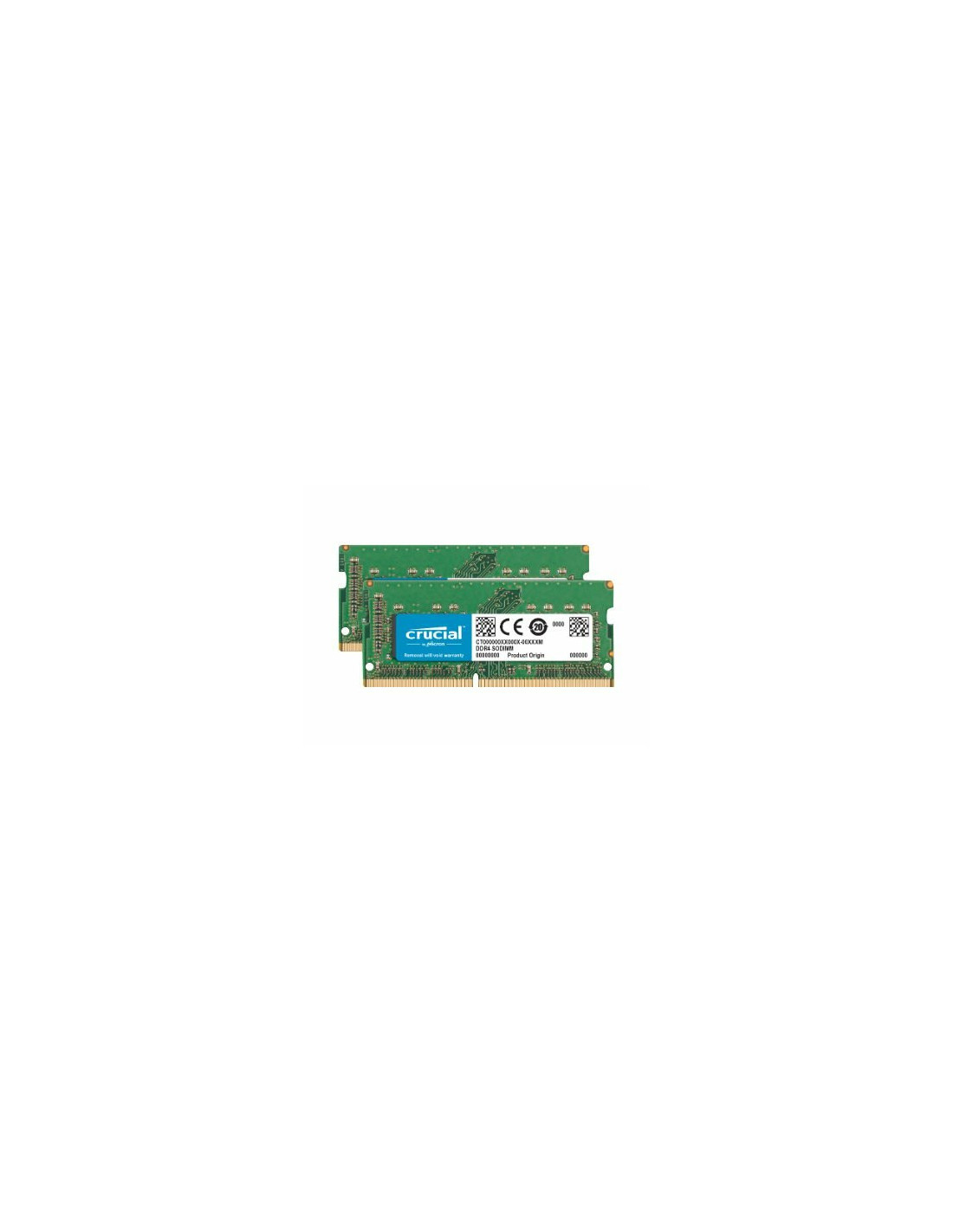 Crucial - DDR4 - kit - 32 GB: 2 x 16 GB - SO DIMM 260-pinos - 2400 MHz / PC4-19200 - CL17 - 1.2 V - unbuffered - sem ECC - (...)