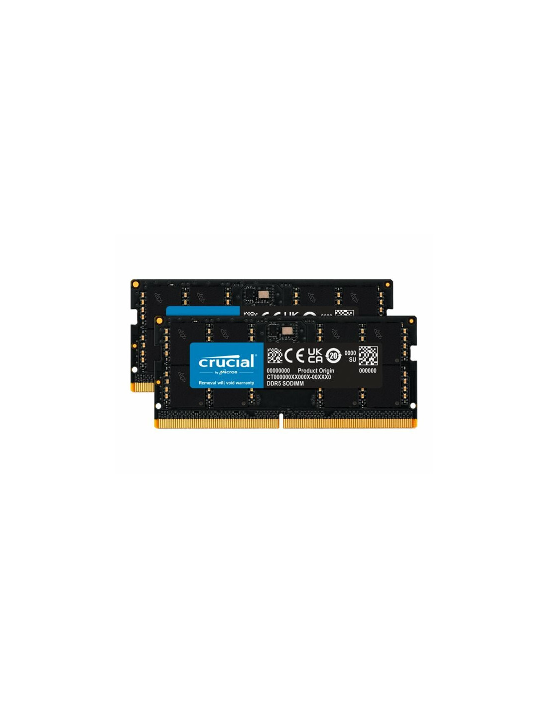 Crucial - DDR5 - kit - 64 GB: 2 x 32 GB - SO DIMM 262-pinos - 5200 MHz / PC5-41600 - CL42 - 1.1 V - on-die ECC