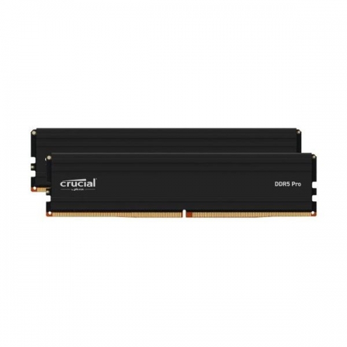 Crucial - DDR5 - kit - 96 GB: 2 x 48 GB - DIMM 288-pin - 5600 MHz / PC5-44800 - CL46 - 1.1 V - unbuffered - on-die ECC - preto