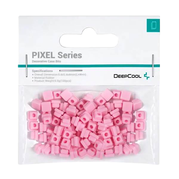 DeepCool PIXEL – Bits per personalizzare la griglia frontale dei Case DeepCool, colore PANTONE Rosa 182 U