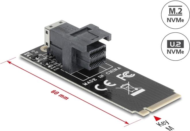 DeLock Adaptateur M.2 Key M vers SFF-8643
