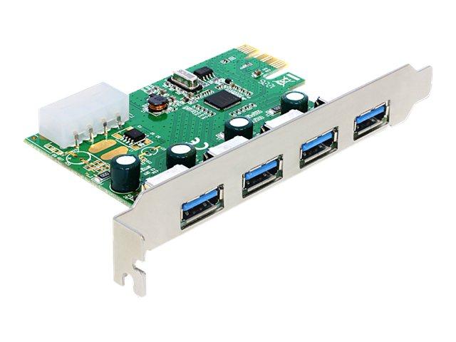 DeLock Carte Contrôleur PCI Express vers 4 ports USB 3.0