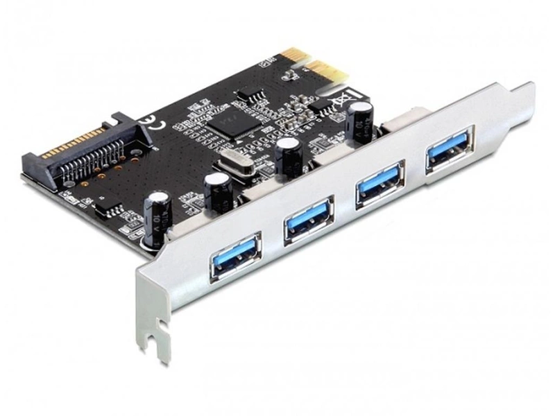 DeLock Carte Contrôleur PCI Express vers 4 ports USB 3.0