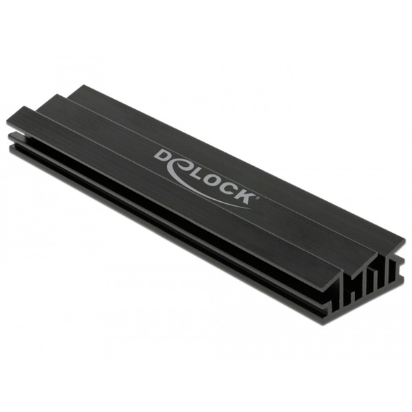 DeLock Dissipateur de chaleur 100 mm pour module M.2 Noir