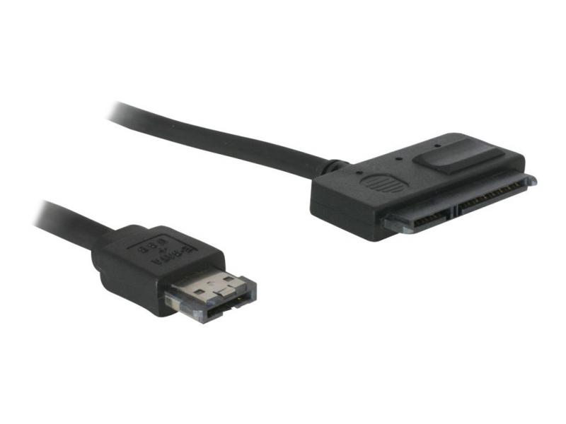 Delock Power-over-eSATA>SATA 22pin 0,5m