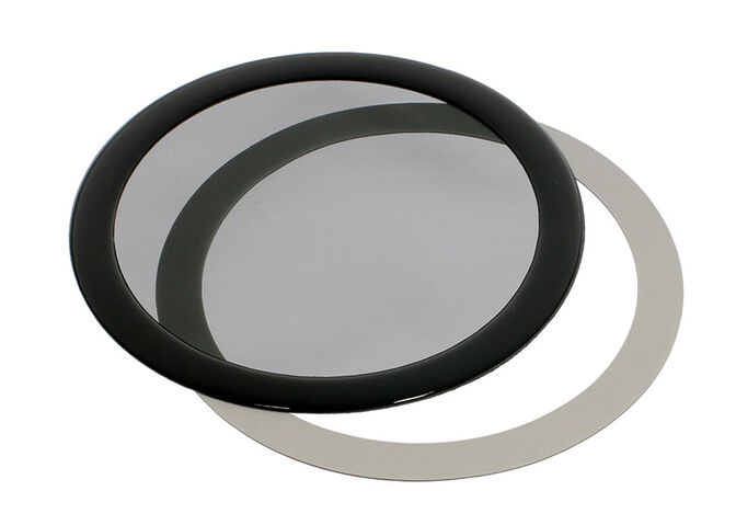 DEMCiflex Staubfilter 120mm, rund - schwarz/schwarz